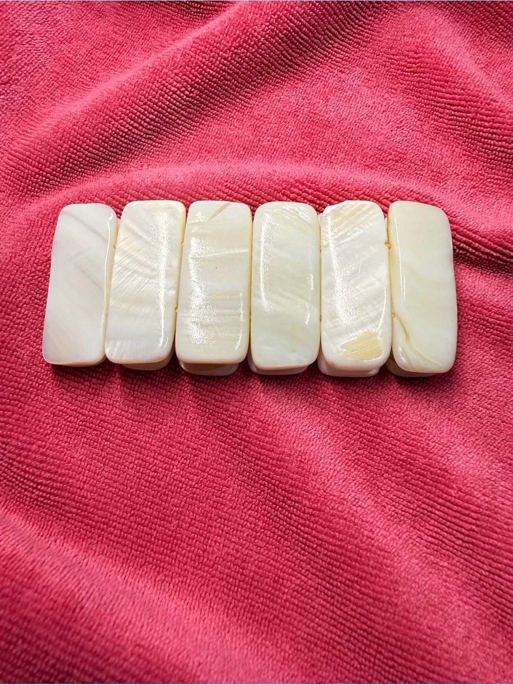 queen conch shell stretch tile bracelet Stretch Bracelet - White